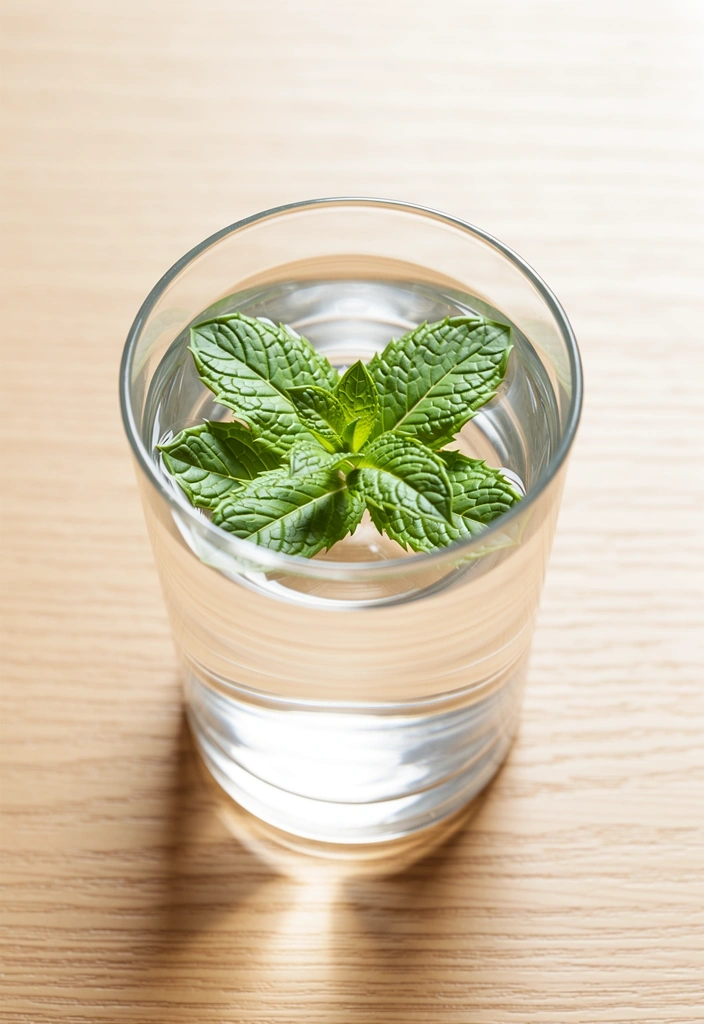 Frisches Wasser und Minze