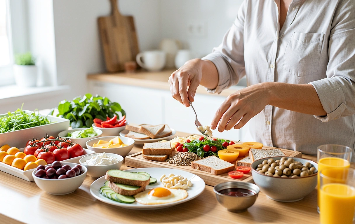 Zubereitung einer gesunden Mahlzeit